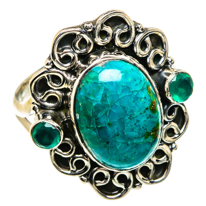 Chrysocolla Rings handcrafted by Ana Silver Co - RING81774