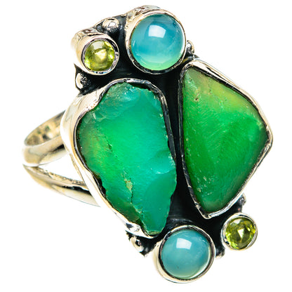 Chrysoprase Rings handcrafted by Ana Silver Co - RING81780
