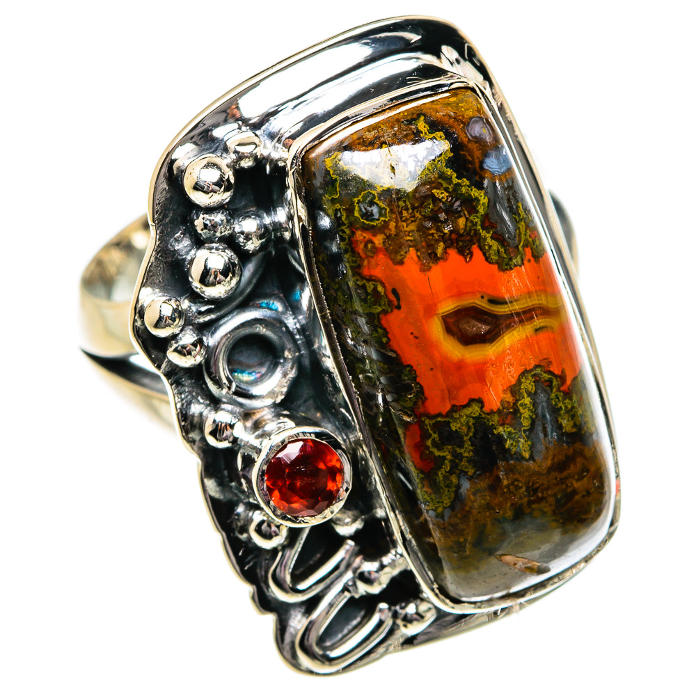 Moroccan Agate Rings handcrafted by Ana Silver Co - RING81781