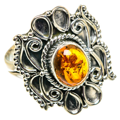 Baltic Amber Rings handcrafted by Ana Silver Co - RING81786