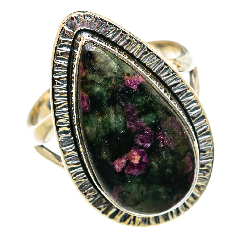 Russian Eudialyte Rings handcrafted by Ana Silver Co - RING81789