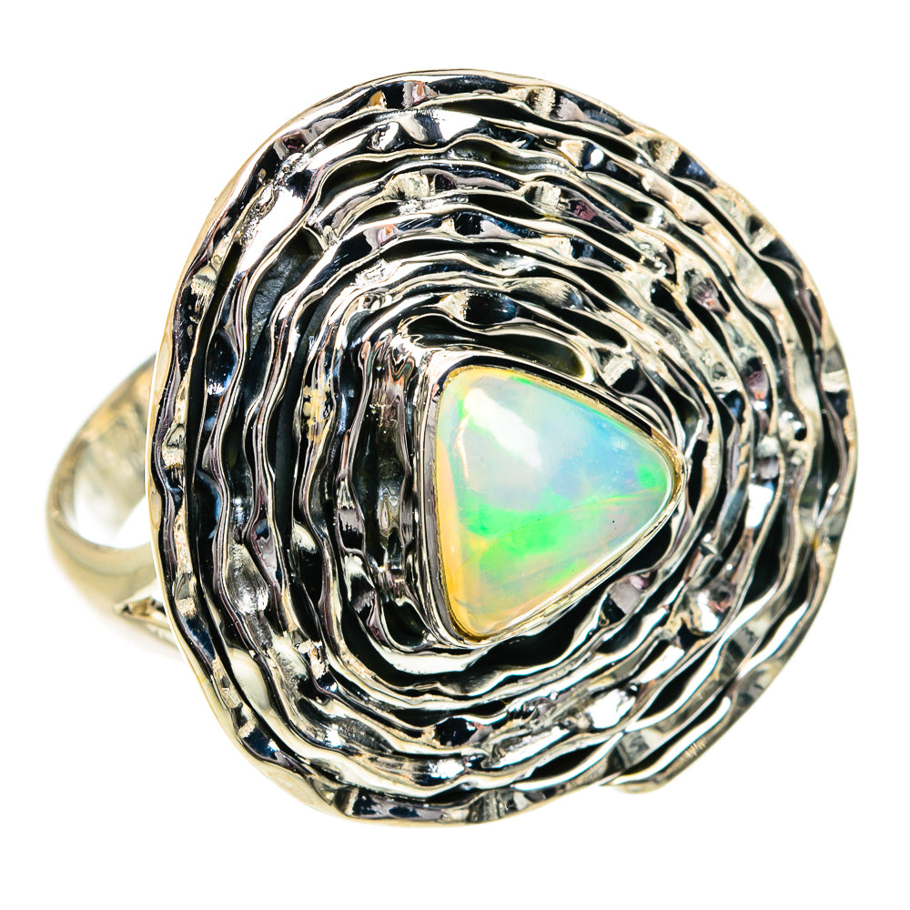 Ethiopian Opal Rings handcrafted by Ana Silver Co - RING81802