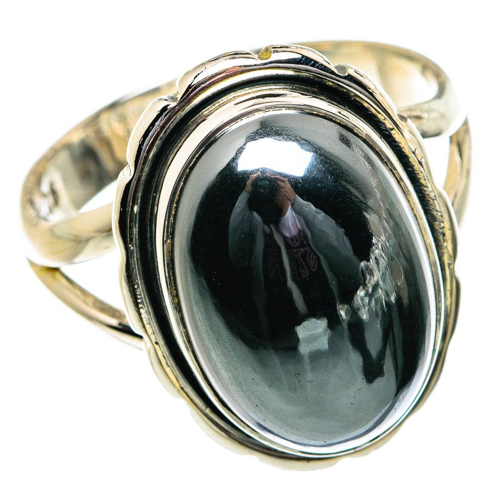 Hematite Rings handcrafted by Ana Silver Co - RING81803