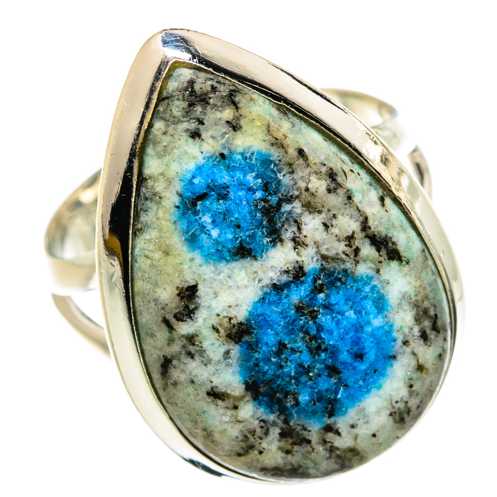 K2 Blue Azurite Rings handcrafted by Ana Silver Co - RING81807