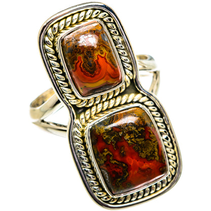 Moroccan Agate Rings handcrafted by Ana Silver Co - RING81821
