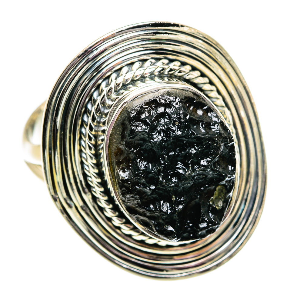 Tektite Rings handcrafted by Ana Silver Co - RING81832 - Photo 2
