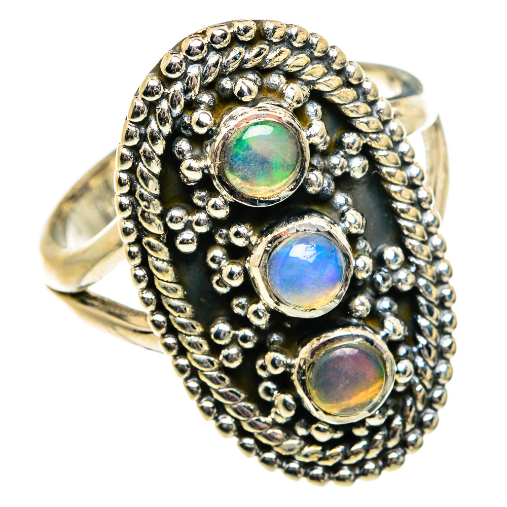 Ethiopian Opal Rings handcrafted by Ana Silver Co - RING81838