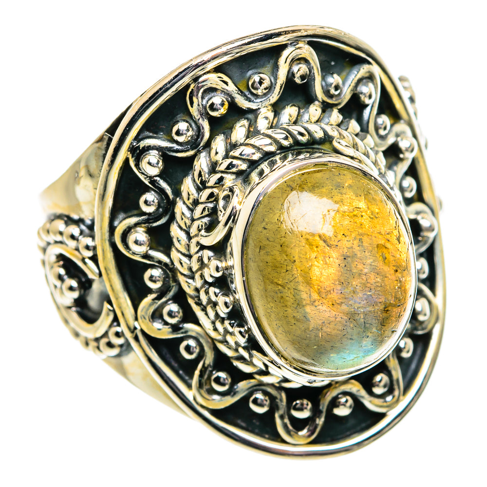 Labradorite Rings handcrafted by Ana Silver Co - RING81847