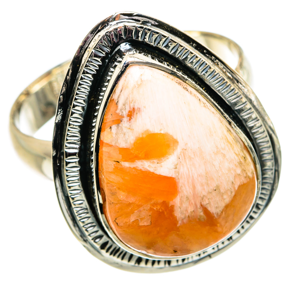 Scolecite Rings handcrafted by Ana Silver Co - RING81858