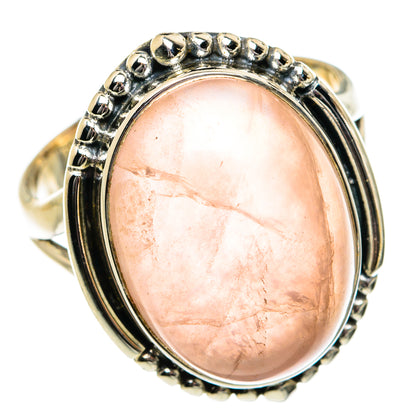 Rose Quartz Rings handcrafted by Ana Silver Co - RING81861
