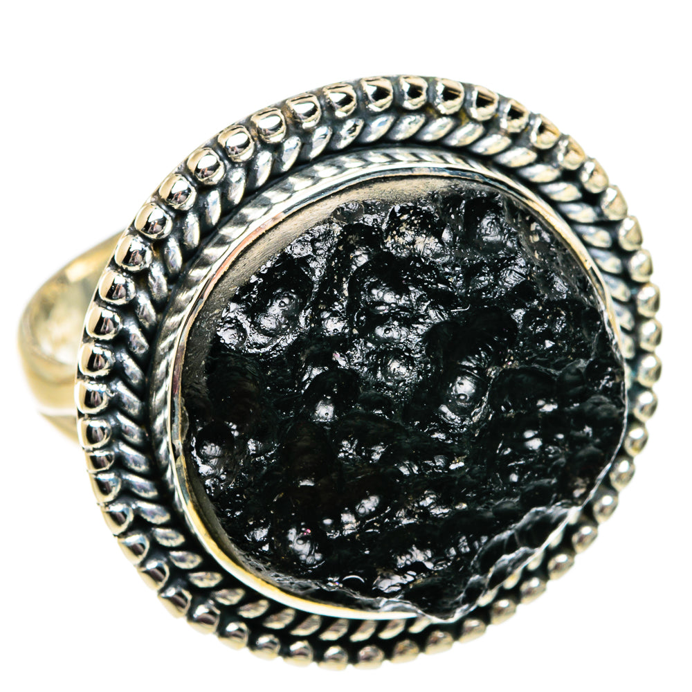 Tektite Rings handcrafted by Ana Silver Co - RING81866 - Photo 2
