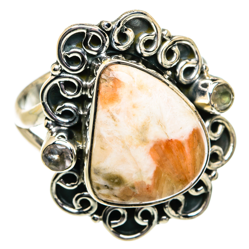 Scolecite Rings handcrafted by Ana Silver Co - RING81895 - Photo 2