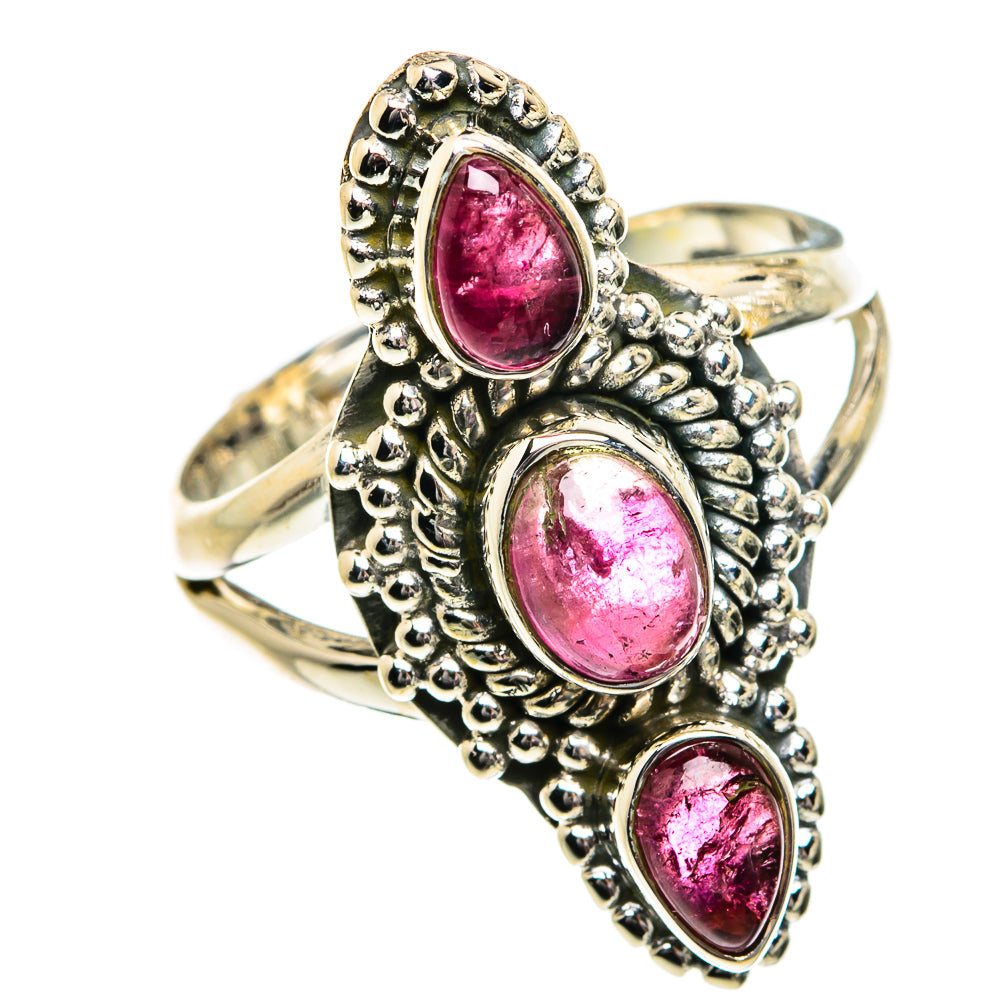 Pink Tourmaline Rings handcrafted by Ana Silver Co - RING81897