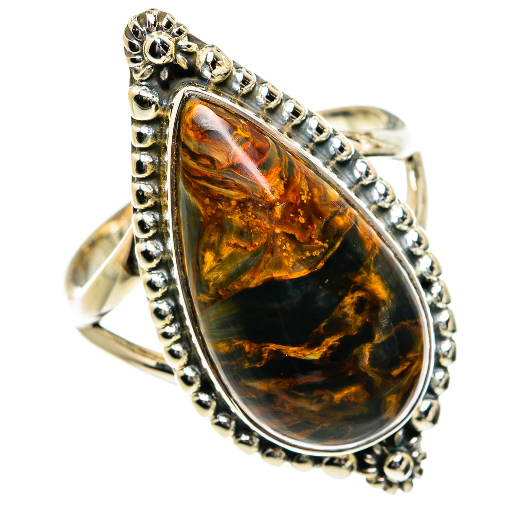 Golden Pietersite Rings handcrafted by Ana Silver Co - RING81904