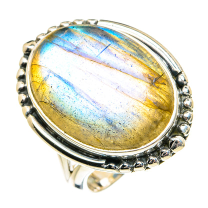 Labradorite Rings handcrafted by Ana Silver Co - RING81911