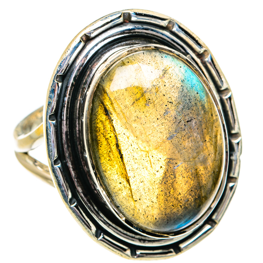 Labradorite Rings handcrafted by Ana Silver Co - RING81915