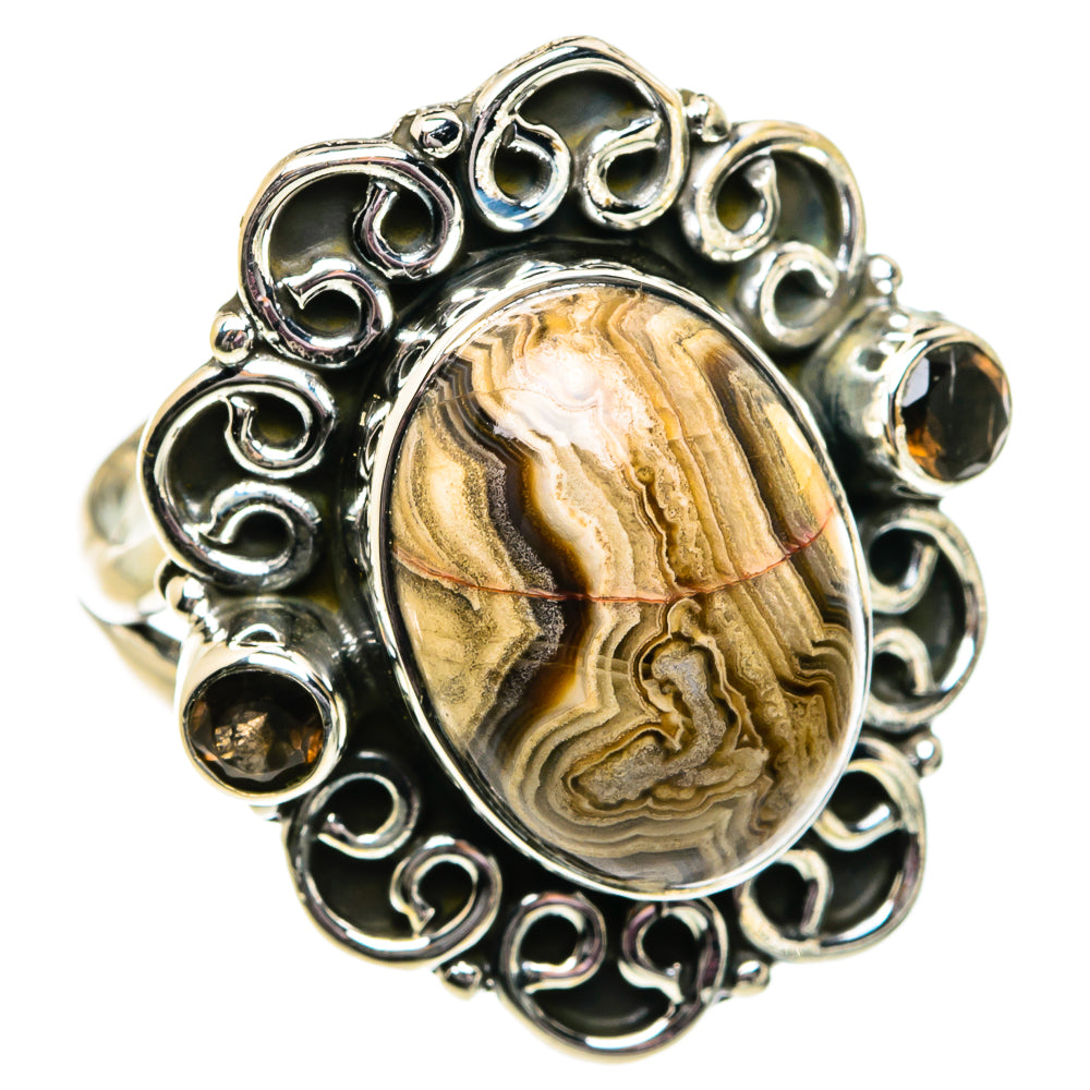Laguna Lace Agate Rings handcrafted by Ana Silver Co - RING81925