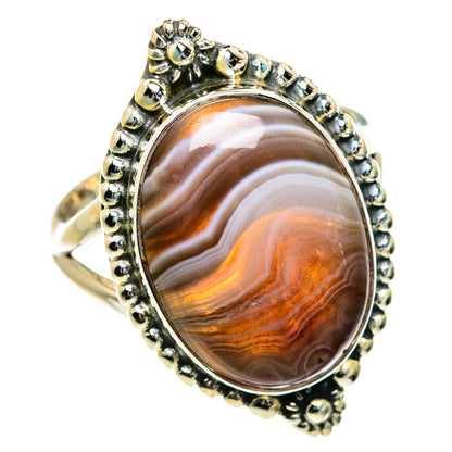 Botswana Agate Rings handcrafted by Ana Silver Co - RING81927