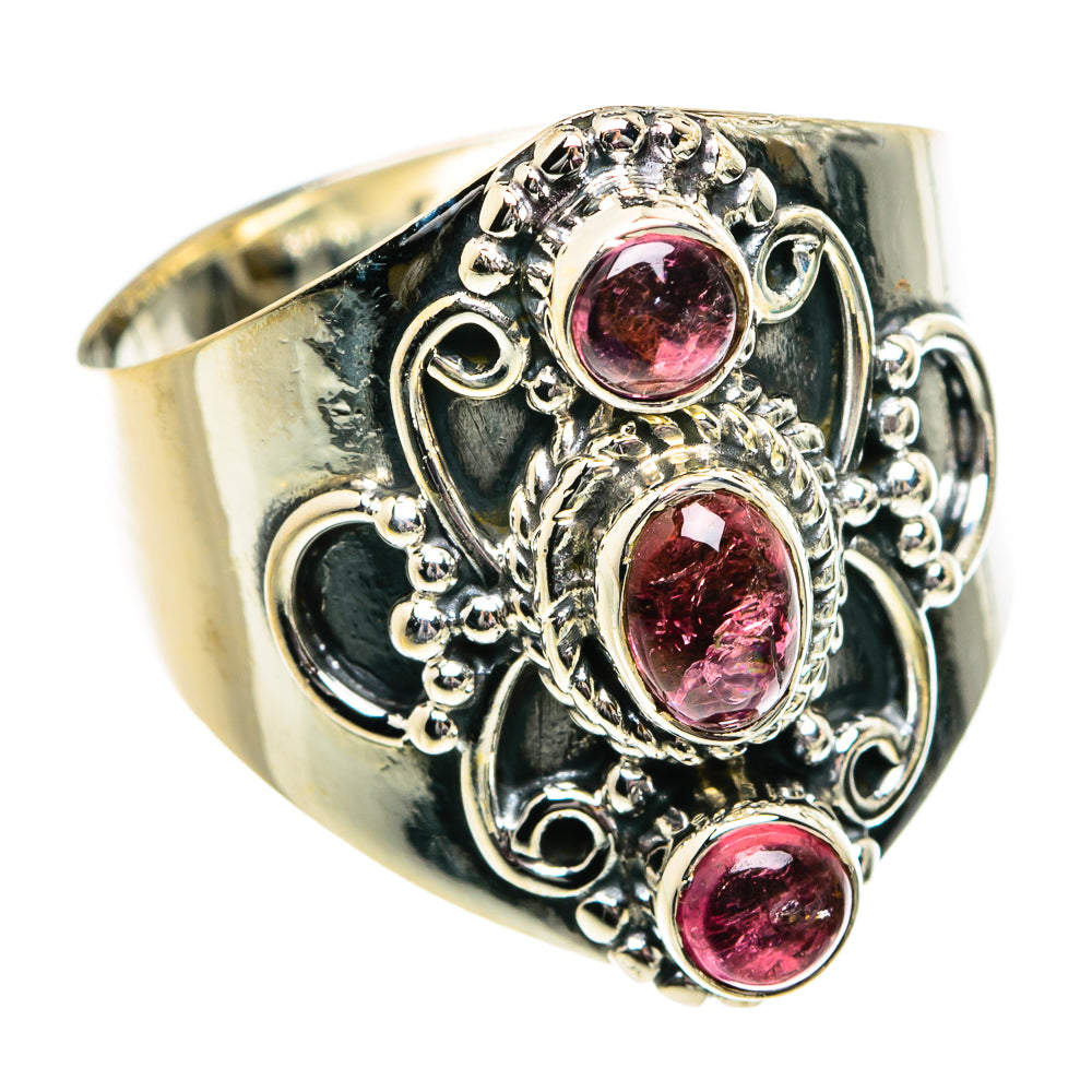 Pink Tourmaline Rings handcrafted by Ana Silver Co - RING81928