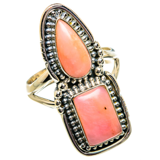 Pink Opal Rings handcrafted by Ana Silver Co - RING81929