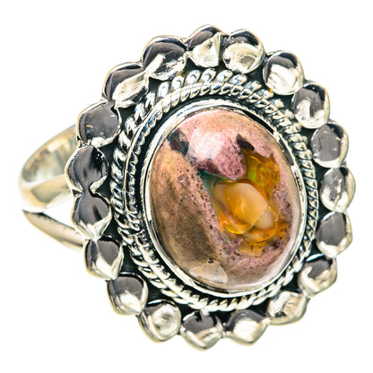 Mexican Fire Opal Rings handcrafted by Ana Silver Co - RING81940