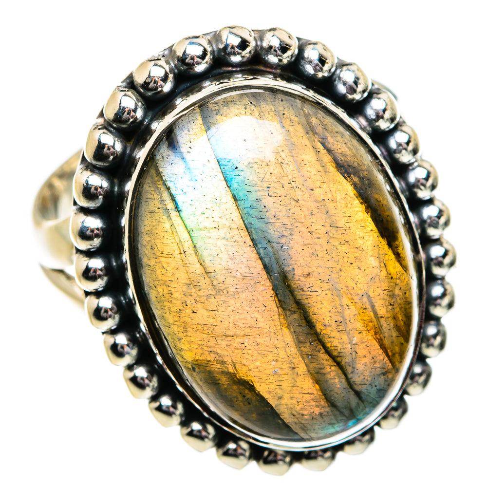 Labradorite Rings handcrafted by Ana Silver Co - RING81943