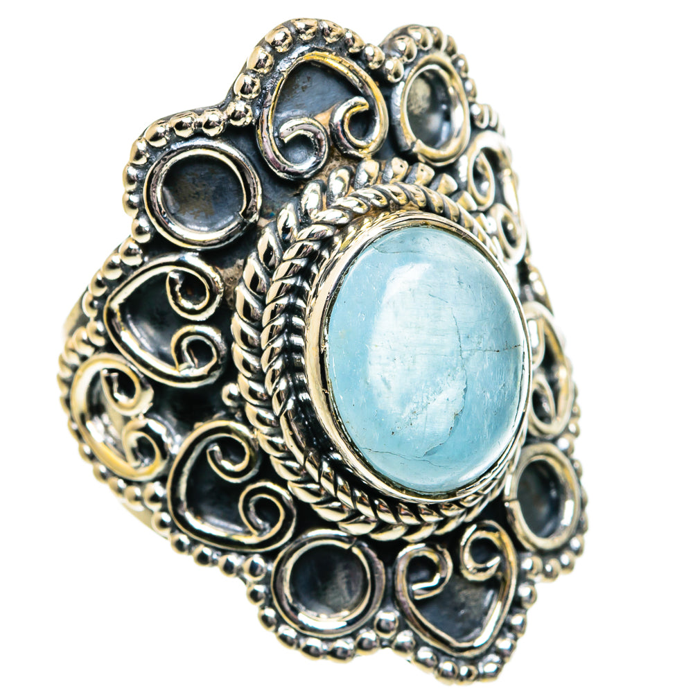 Aquamarine Rings handcrafted by Ana Silver Co - RING81946