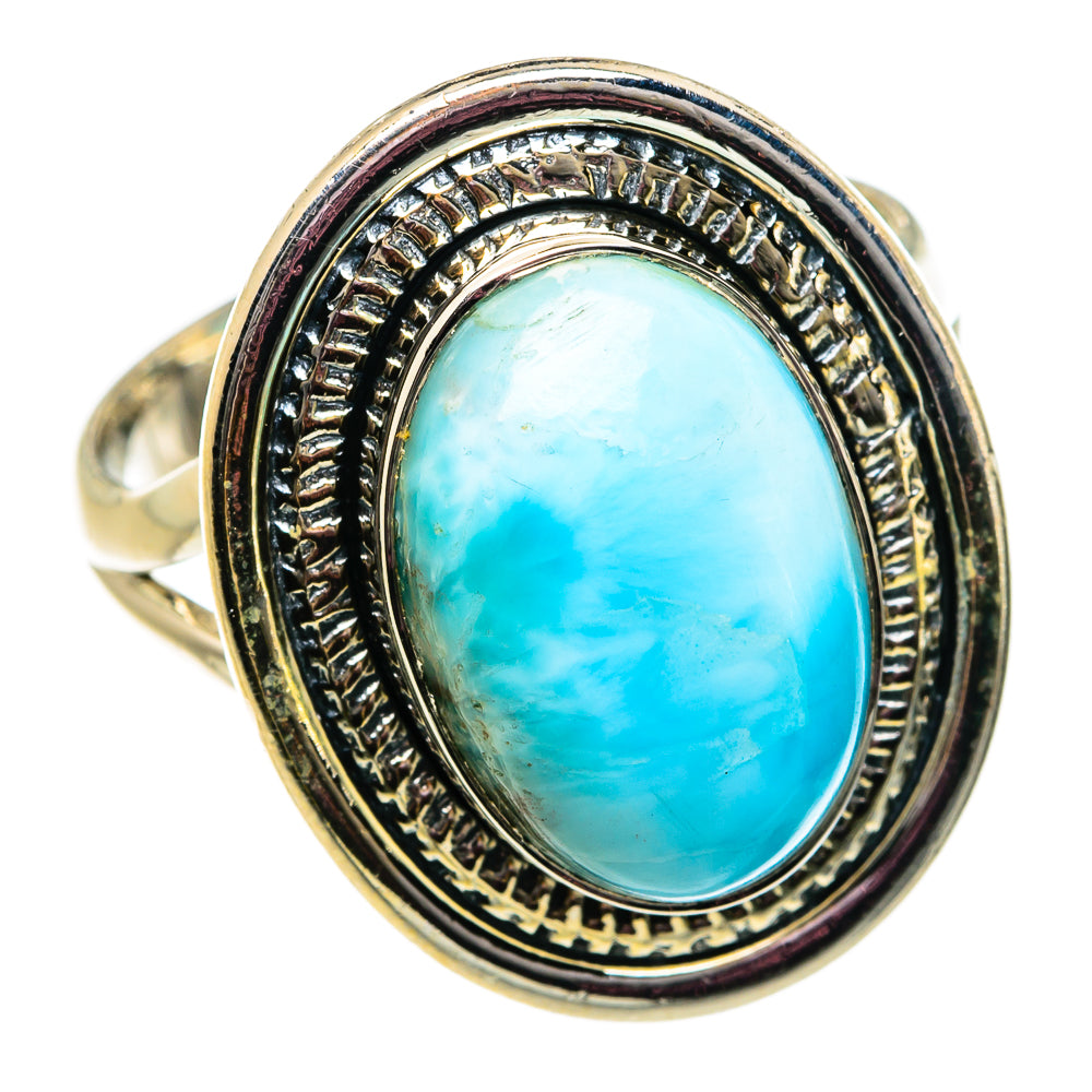Larimar Rings handcrafted by Ana Silver Co - RING81947
