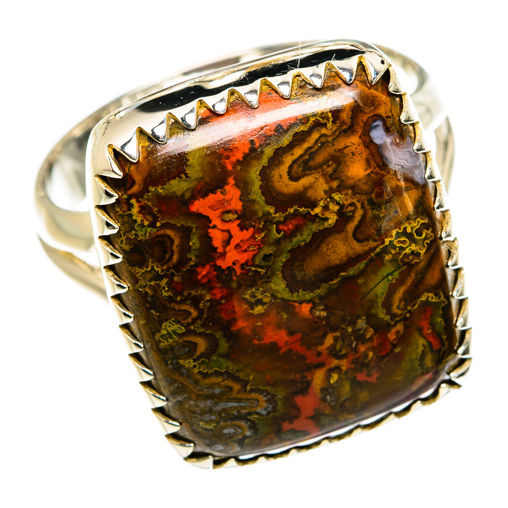 Moroccan Agate Rings handcrafted by Ana Silver Co - RING81955
