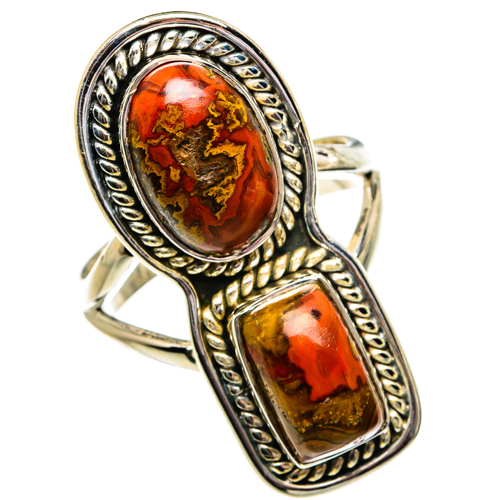 Moroccan Agate Rings handcrafted by Ana Silver Co - RING81958