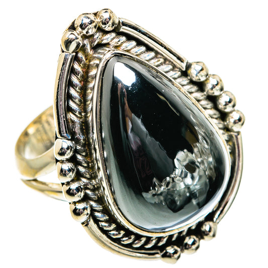 Hematite Rings handcrafted by Ana Silver Co - RING81981