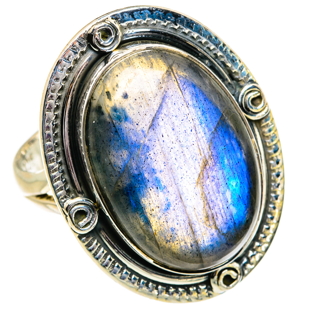 Labradorite Rings handcrafted by Ana Silver Co - RING81990