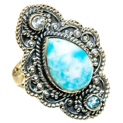 Larimar Rings handcrafted by Ana Silver Co - RING81992