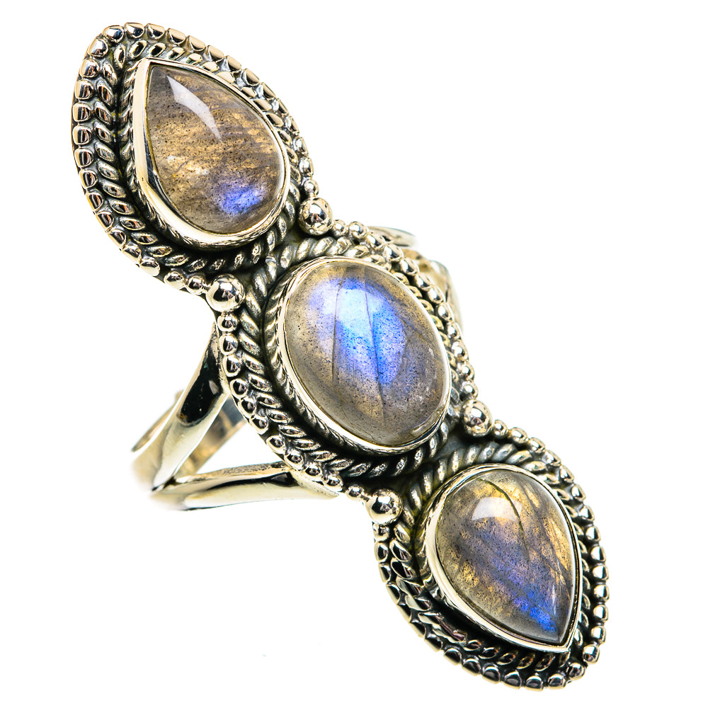Labradorite Rings handcrafted by Ana Silver Co - RING81997