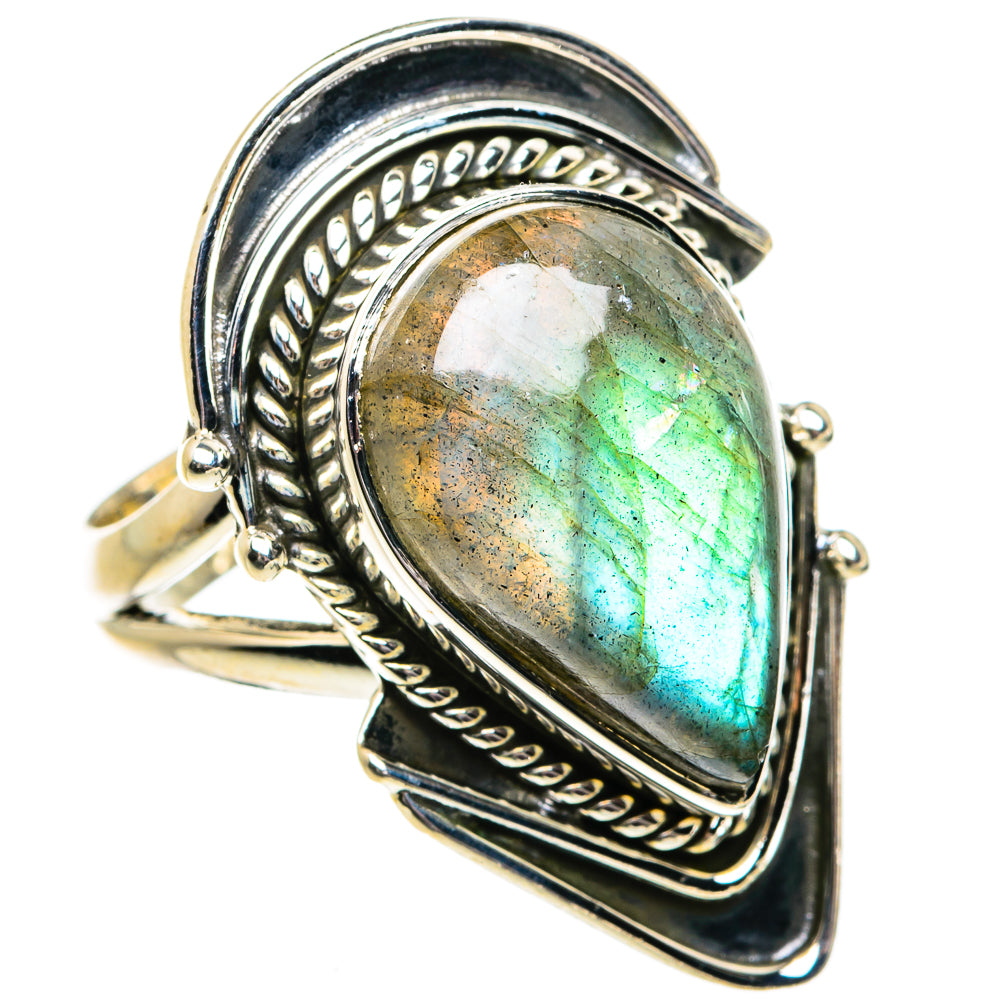 Labradorite Rings handcrafted by Ana Silver Co - RING82000
