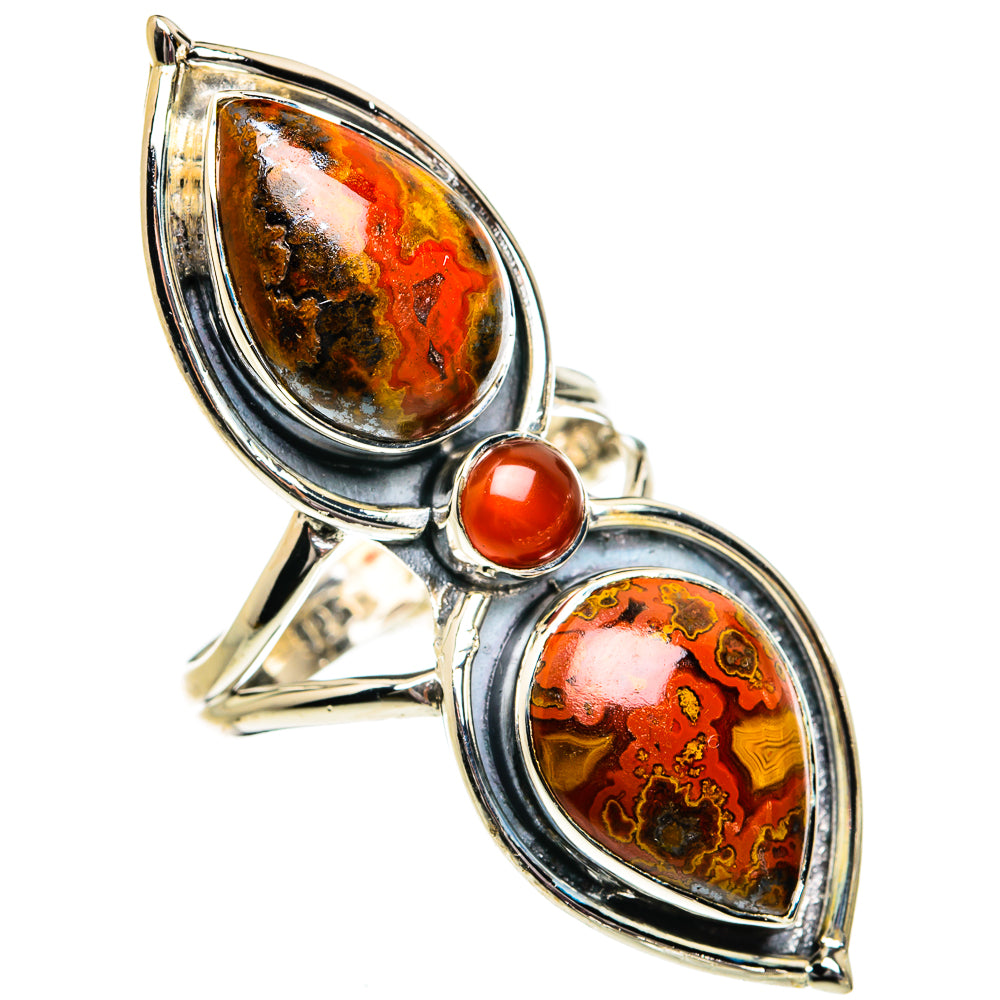 Moroccan Agate Rings handcrafted by Ana Silver Co - RING82006