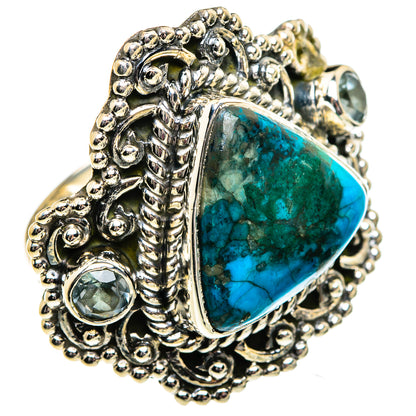 Chrysocolla Rings handcrafted by Ana Silver Co - RING82032