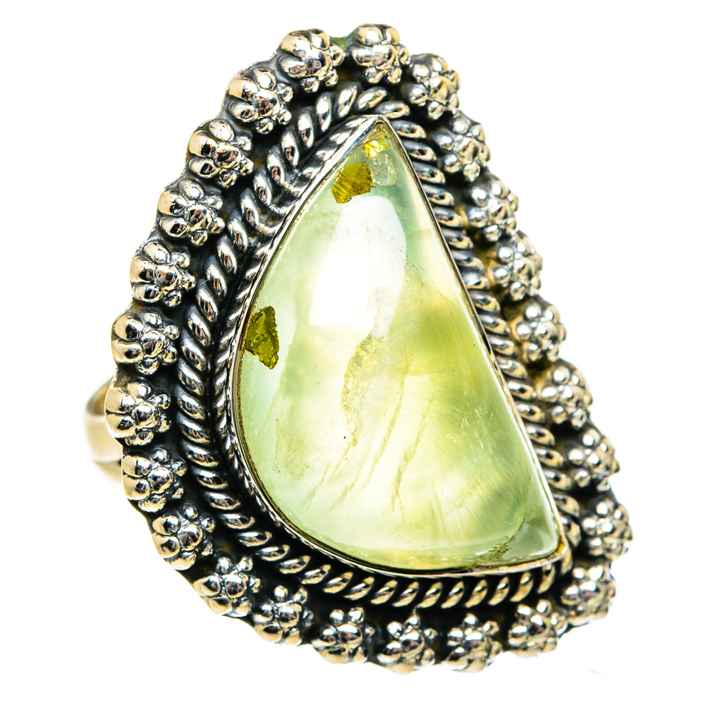 Prehnite Rings handcrafted by Ana Silver Co - RING82035