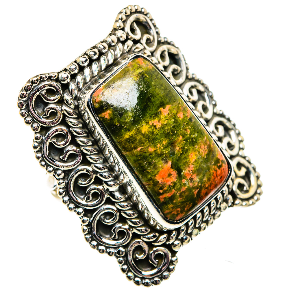 Unakite Rings handcrafted by Ana Silver Co - RING82036