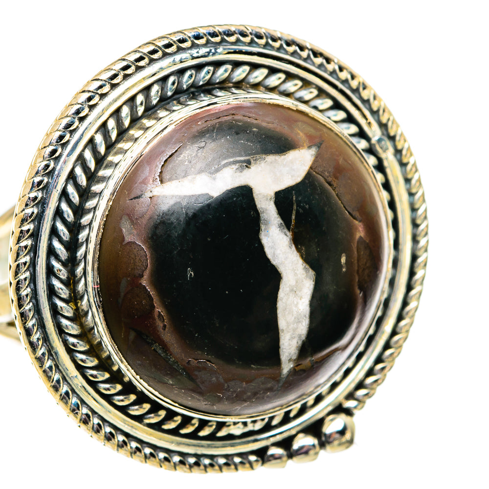 Septarian Geode Rings handcrafted by Ana Silver Co - RING82040