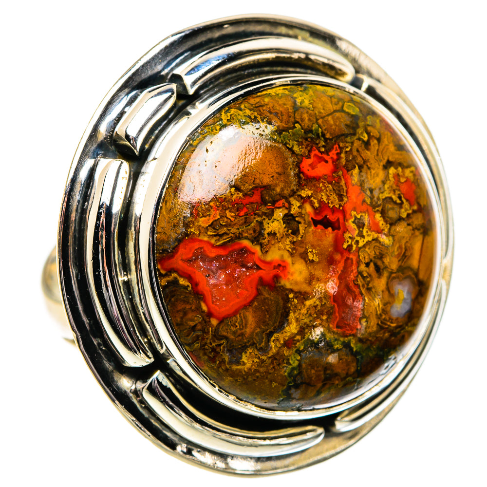 Moroccan Agate Rings handcrafted by Ana Silver Co - RING82041