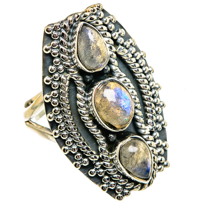 Labradorite Rings handcrafted by Ana Silver Co - RING82054