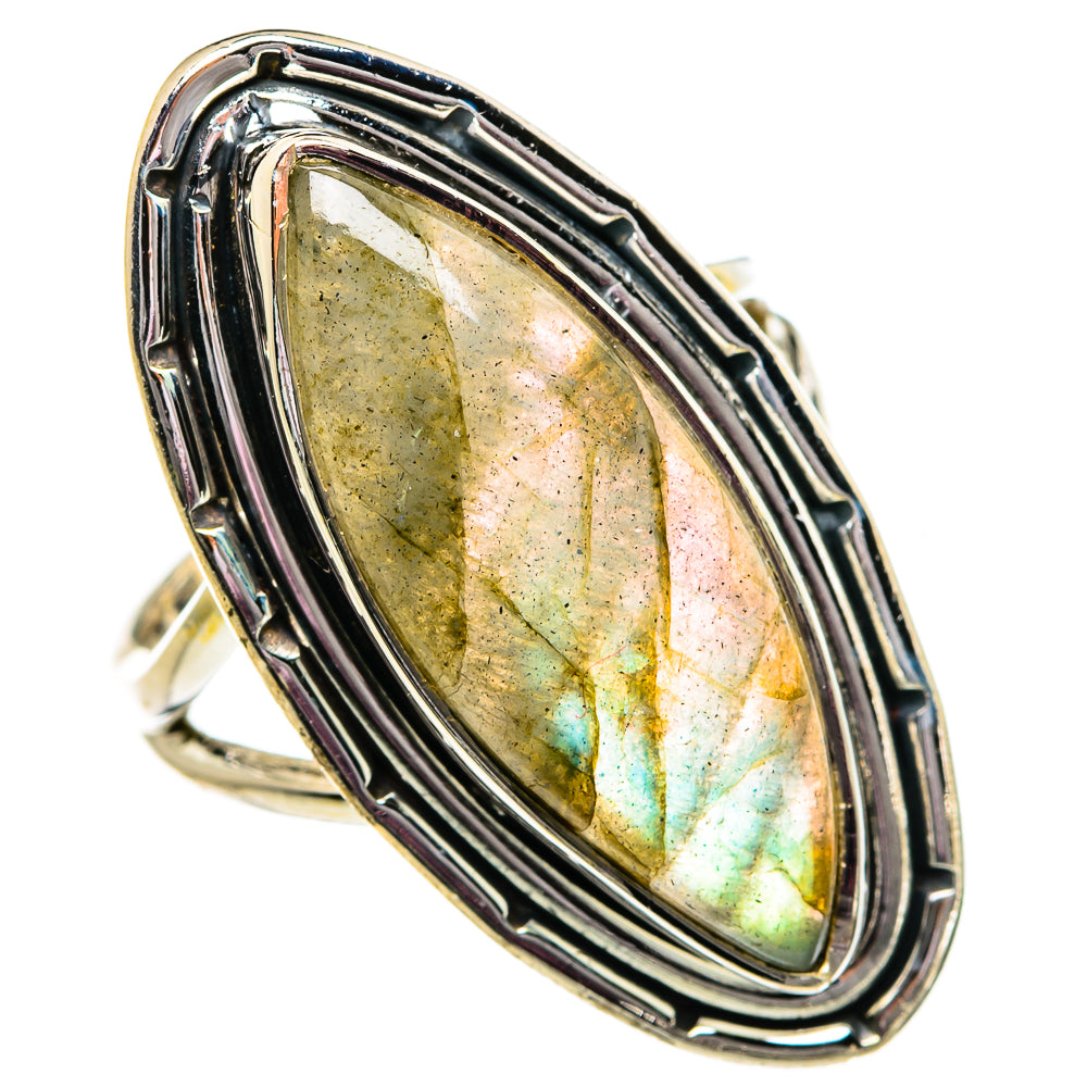 Labradorite Rings handcrafted by Ana Silver Co - RING82064