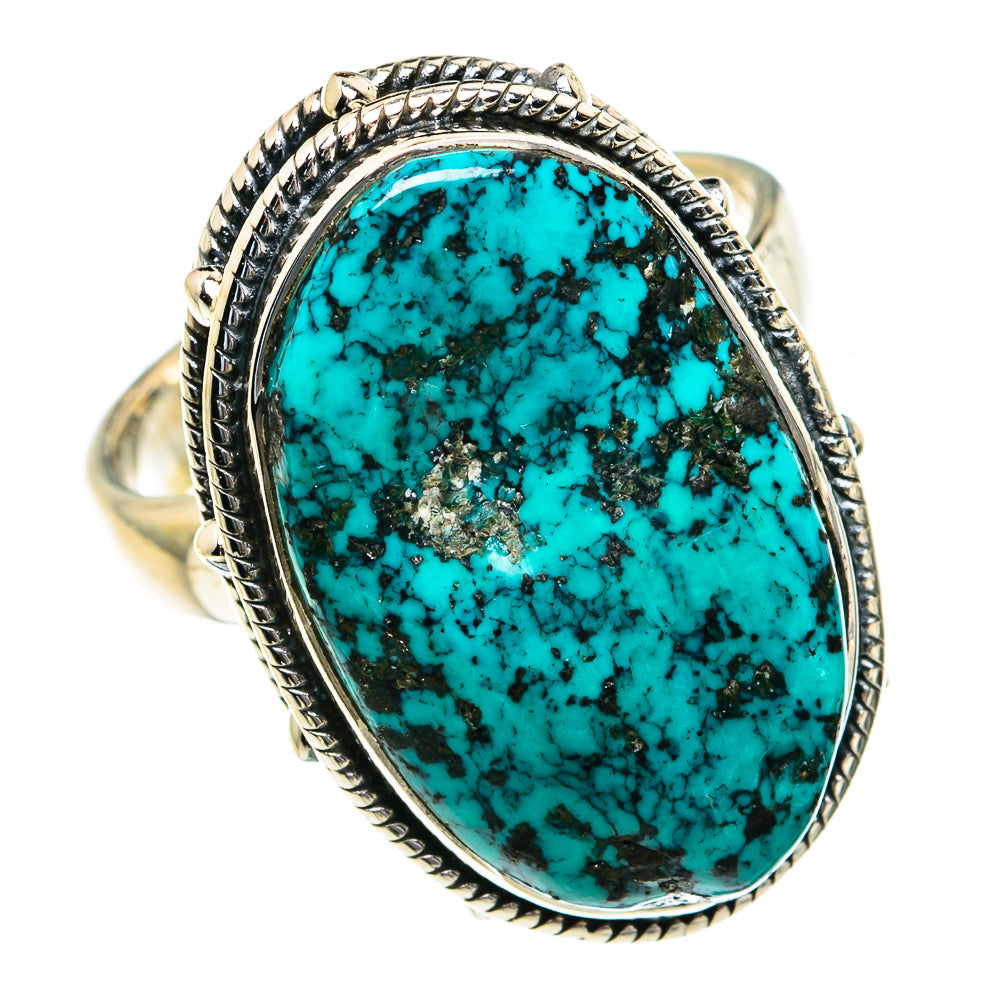Tibetan Turquoise Rings handcrafted by Ana Silver Co - RING82070