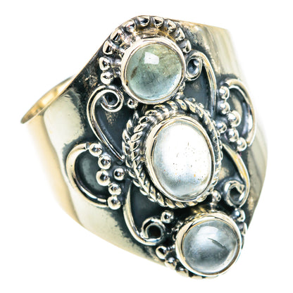 Aquamarine Rings handcrafted by Ana Silver Co - RING82073