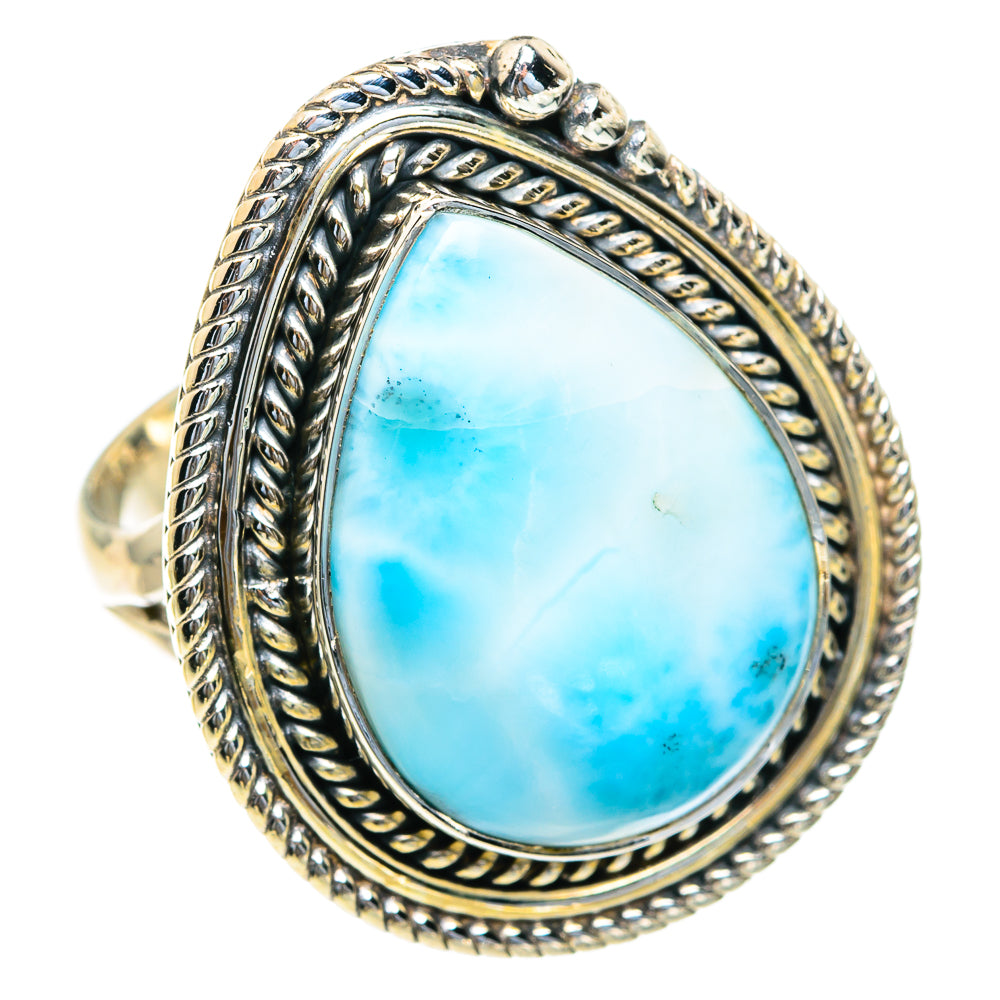 Larimar Rings handcrafted by Ana Silver Co - RING82075