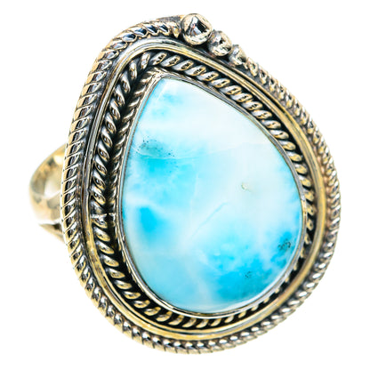 Larimar Rings handcrafted by Ana Silver Co - RING82075
