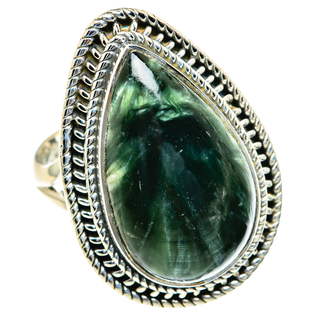 Seraphinite Rings handcrafted by Ana Silver Co - RING82079