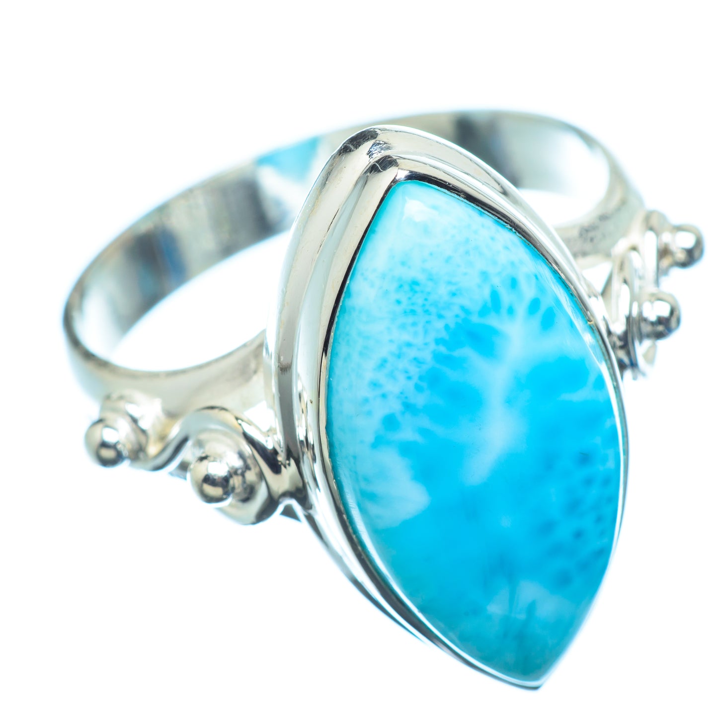 Larimar Rings handcrafted by Ana Silver Co - RING8207