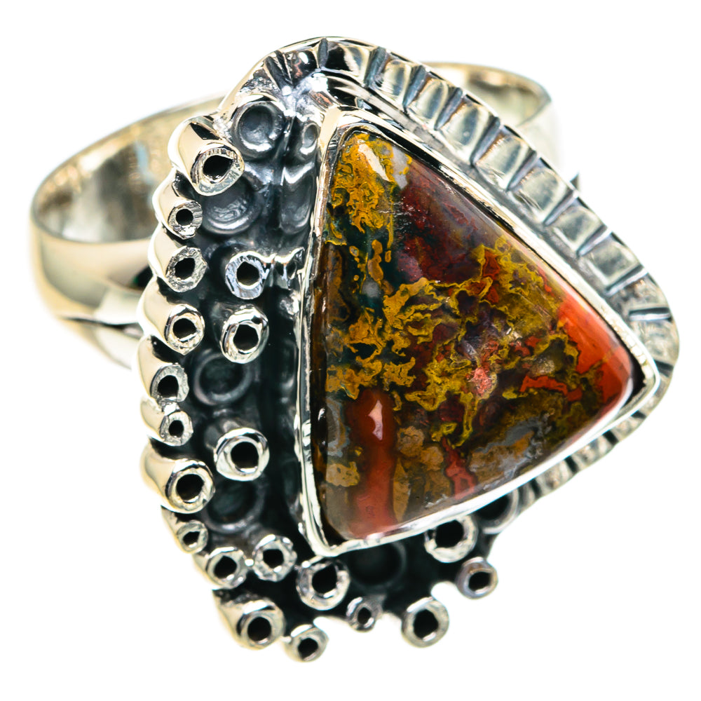 Moroccan Agate Rings handcrafted by Ana Silver Co - RING82083